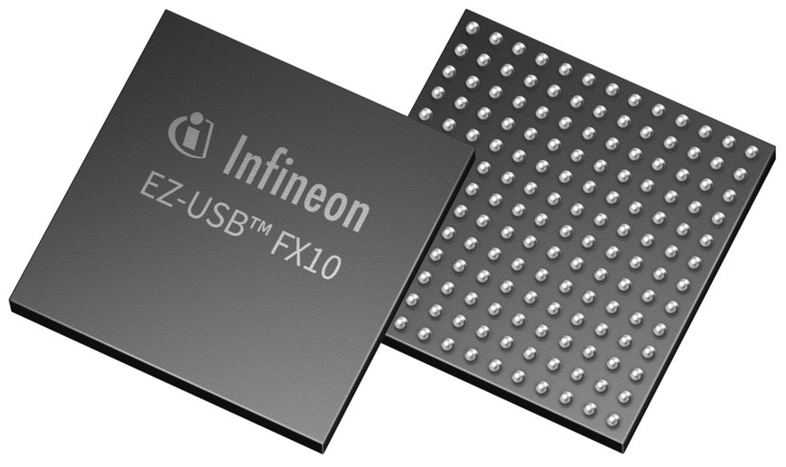Infineon präsentiert den branchenweit ersten USB-Peripheriecontroller mit 10 Gbit/s